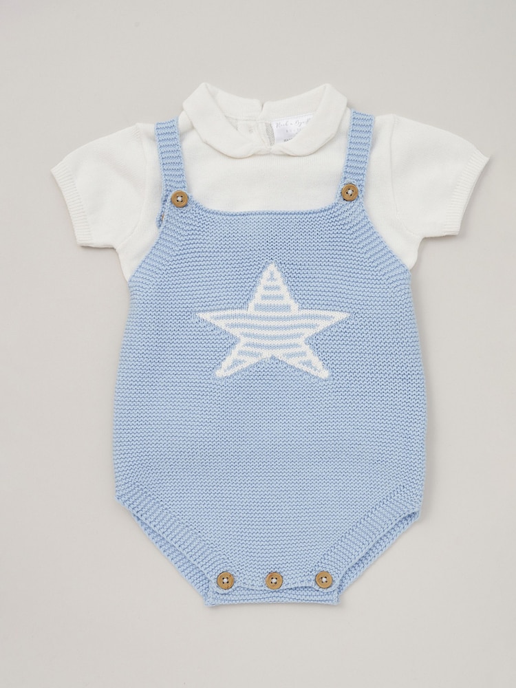 Rock-A-Bye Baby Boutique Knit 100% Cotton Cardigan and Trousers Outfit Set - Image 1 of 4