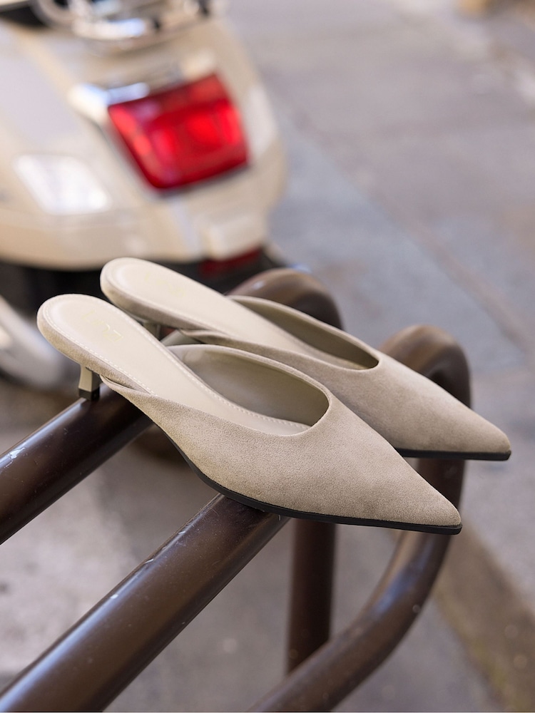 Linzi Natural Marissa Mule Court Heels - Image 1 of 5 Linzi Natural Marissa Mule Court Heels - Image 1 of 5