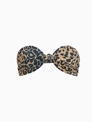 AllSaints Brown Emma Bandeau Bikini - Image 5 of 5