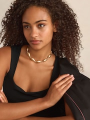 Gold Tone Teardrop Necklace - Image 2 of 5