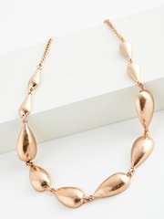 Gold Tone Teardrop Necklace - Image 4 of 5