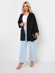 Yours Curve Black Textured Blazer - Image 2 of 5