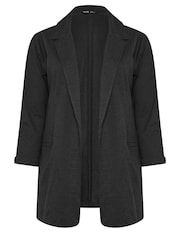 Yours Curve Black Textured Blazer - Image 5 of 5