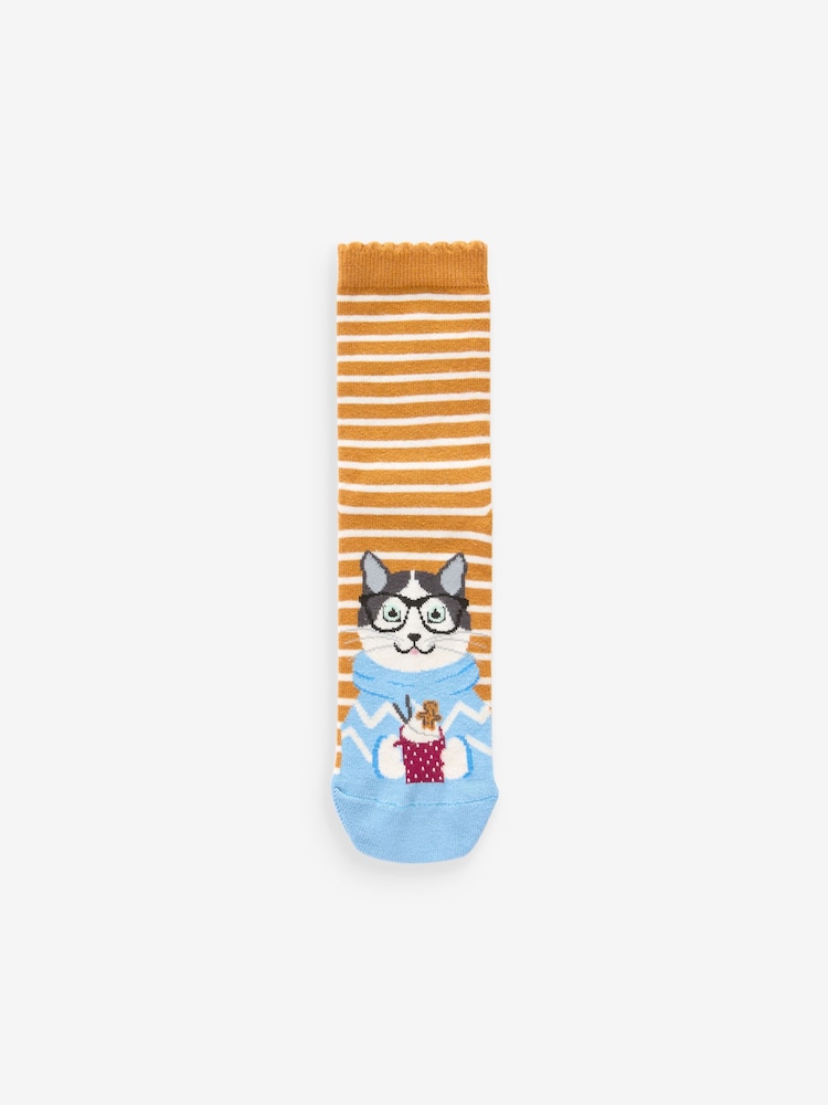 Winter Cats Ankle Socks 4 Pack - Image 5 of 6