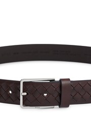 BOSS Brown Woven Leather Belt - Image 2 of 5