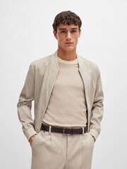 BOSS Brown Woven Leather Belt - Image 4 of 5