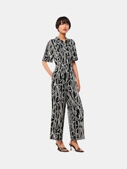 Whistles Bamboo Shoots Edina Black Jumpsuit - Image 1 of 5