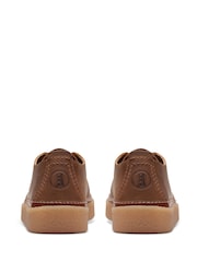 rjava - Nizki čevlji Clarks Clarkwood iz usnja z voskom Beeswax - Slika 5 iz 6