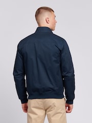 U.S. Polo Assn. Blue Mens 100% Cotton Twill Harrington Jacket - Image 4 of 9