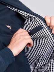 U.S. Polo Assn. Blue Mens 100% Cotton Twill Harrington Jacket - Image 5 of 9