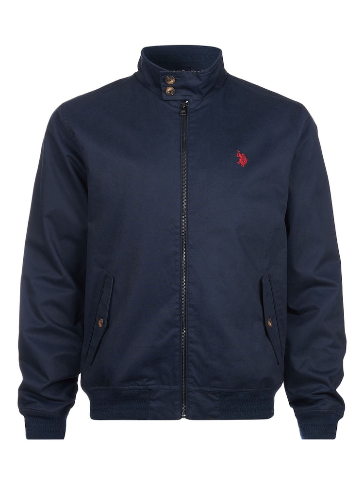 Buy Polo Blue Mens 100% Cotton Twill Harrington Jacket