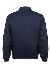 U.S. Polo Assn. Blue Mens 100% Cotton Twill Harrington Jacket - Image 8 of 9