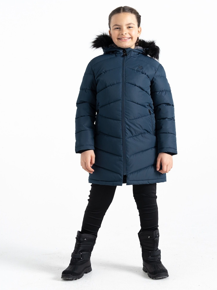 Dare 2b Girls Striking III Hooded Long Line Jacket - Image 2 of 6