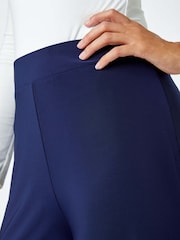 Roman Blue Wide Leg Stretch Trousers - Image 5 of 6