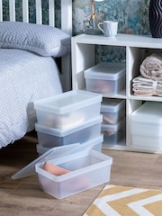 Wham Clear Set of 10 Studio 9L Shoe Box & Lid - Image 1 of 6