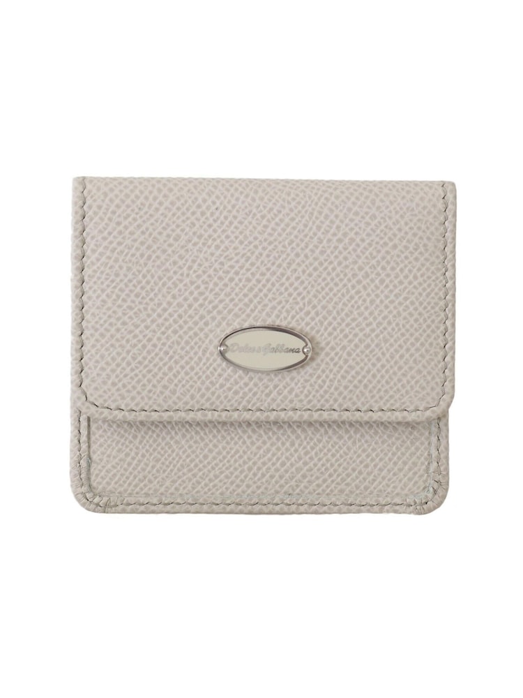 Dolce & Gabbana Dauphine Leather Holder Pocket Condom Case White Wallet - Image 1 of 6