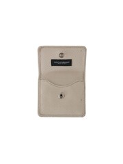 Dolce & Gabbana Dauphine Leather Holder Pocket Condom Case White Wallet - Image 6 of 6