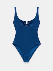 Hush Blue Celeste Rib Swimsuit - Image 5 of 5