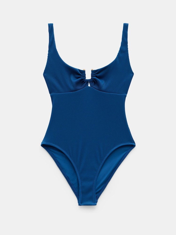 Hush Blue Celeste Rib Swimsuit - Image 5 of 5