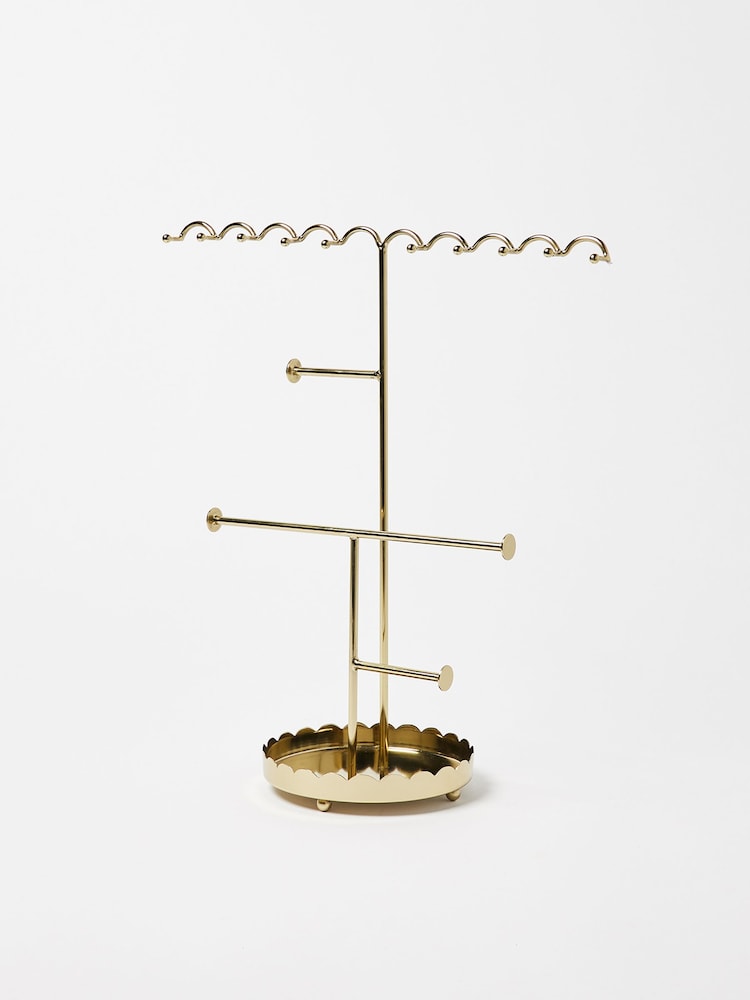Oliver Bonas Gold Metal Wiggle Metal Jewellery Stand - Image 2 of 4