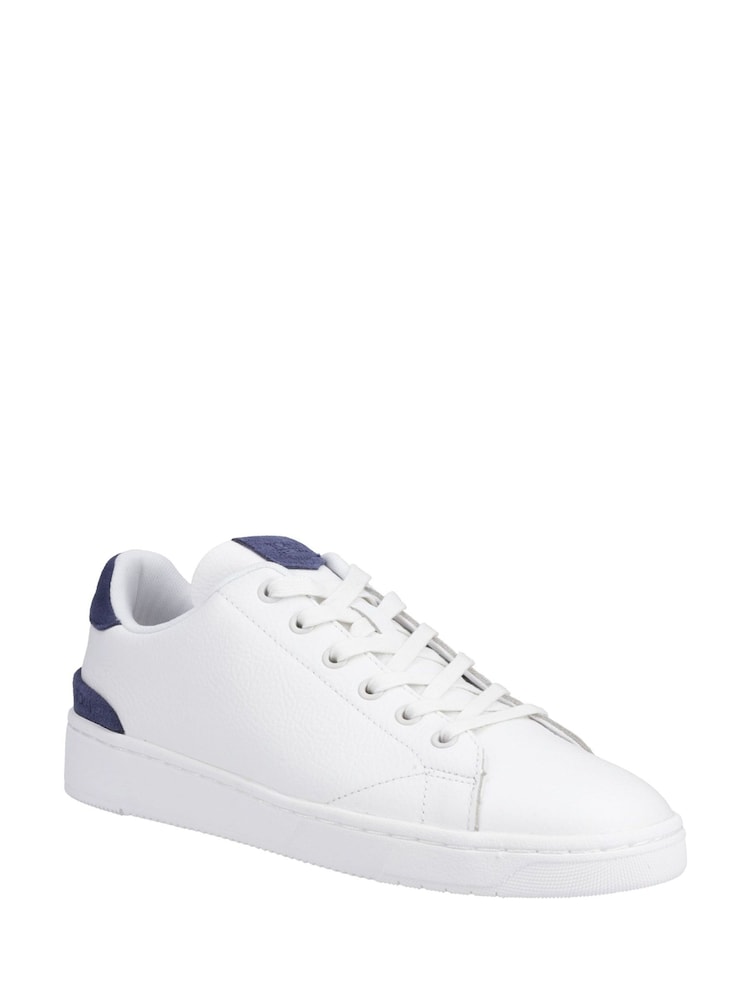 Toms Traval Lite 2.0 Low White Navy Trainers - Image 1 of 1 Toms Traval Lite 2.0 Low White Navy Trainers - Image 1 of 1