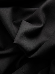 Black Long Sleeve Slinky Slash Neck Dress - Image 5 of 9