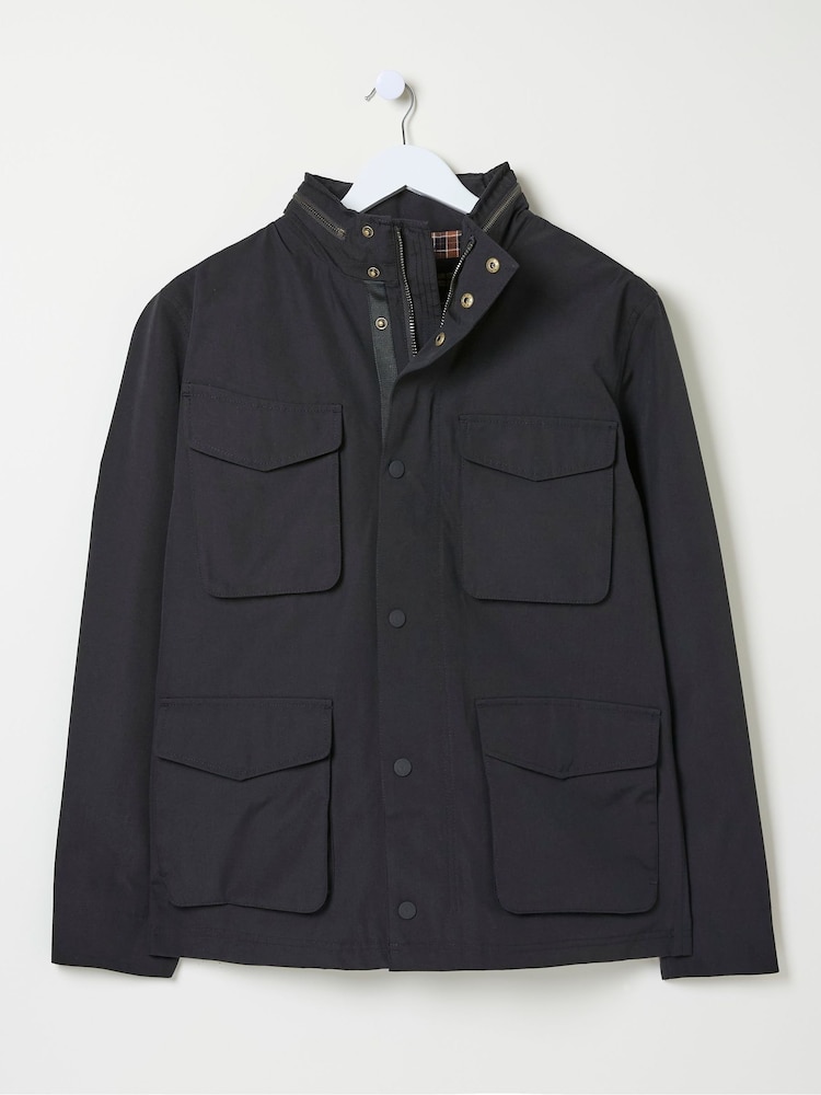 FatFace Truro Black Waterproof Jacket - Image 5 of 5
