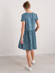 Seasalt Cornwall Blue Tall Short Sleeve Sea Mirror Dress - Image 3 of 5