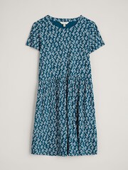 Seasalt Cornwall Blue Tall Short Sleeve Sea Mirror Dress - Image 4 of 5