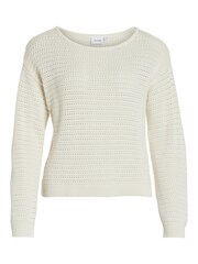 VILA White Pointelle Lightweight Jumper - Image 5 of 6