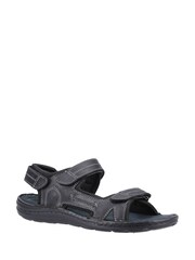 Hush Puppies Alistair Black Sandals - Image 1 of 4