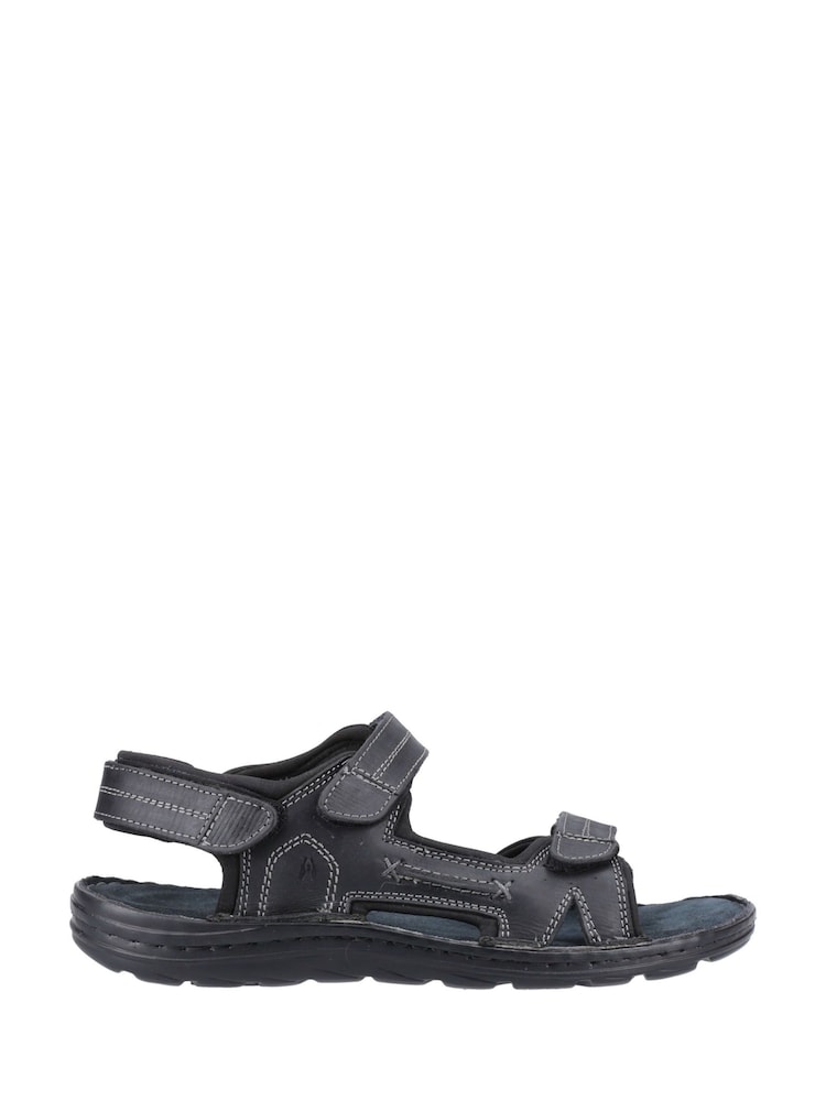 Hush Puppies Alistair Black Sandals - Image 2 of 4