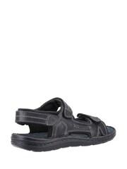 Hush Puppies Alistair Black Sandals - Image 3 of 4