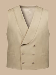 Charles Tyrwhitt Gold Adjustable Fit Morning V2 Suit: Waistcoat - Image 5 of 5