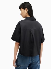 AllSaints Black Joanna Shirt - Image 2 of 7