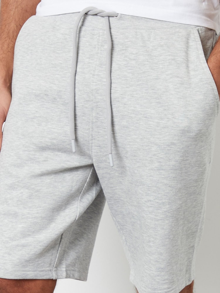 Threadbare Grey Knee Length Fleece Sweat Shorts - Image 4 of 4
