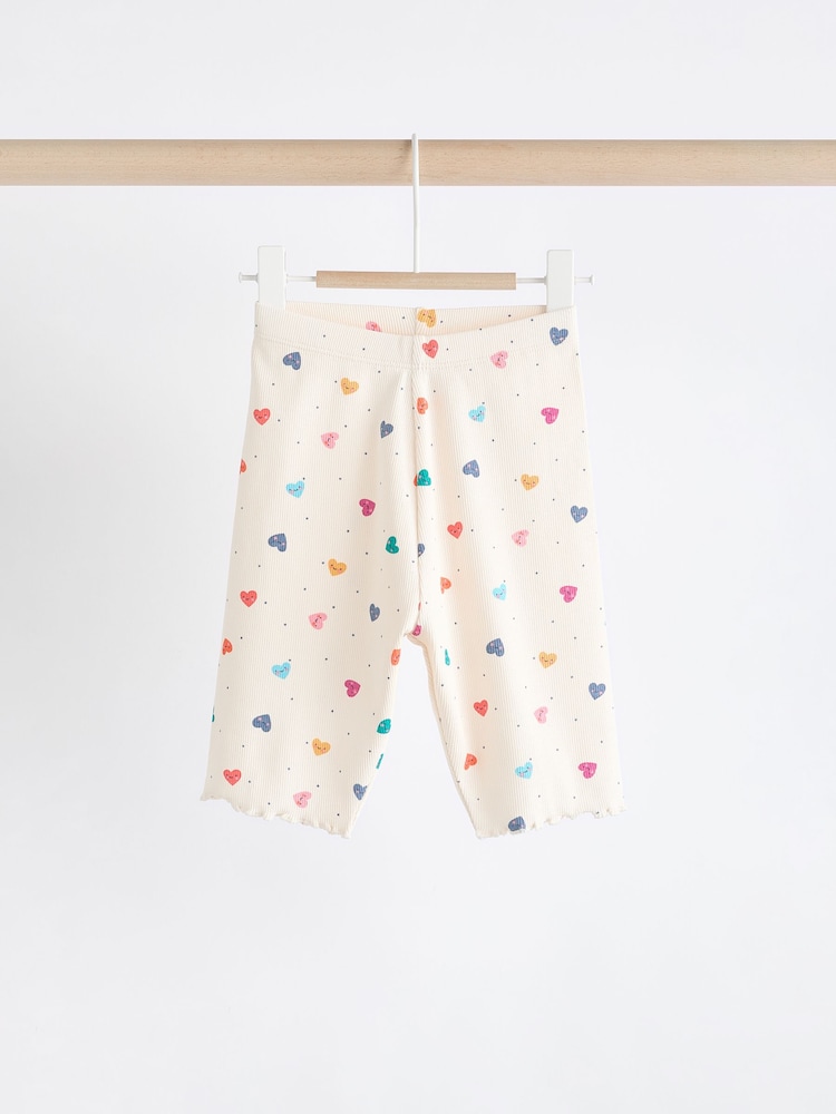 Blanc/Multicolore Cœur Imprimé - Baby Top and Wide Leg Trousers 2 Piece Set - Image 4 of 9