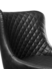 Julian Bowen Black Luxe Faux Leather Barstool - Image 6 of 6