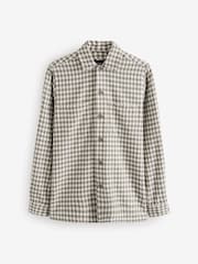 Remus Uomo Grey Check 100% Cotton Overshirt - Image 1 of 1