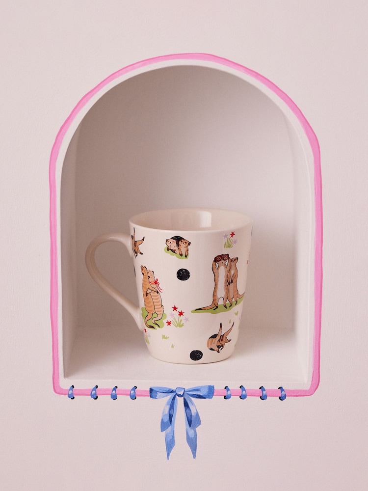 Cath Kidston Green Meerkats Stanley Mug Set Of 4 - Image 1 of 4