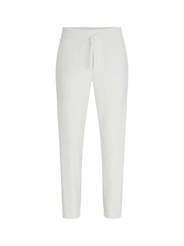BOSS White Tapered Fit Stretch Cuffed Chino Trousers - Image 5 of 5