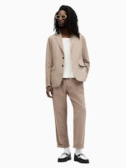 AllSaints Brown Sainte Relaxed Fit Trousers - Image 2 of 6