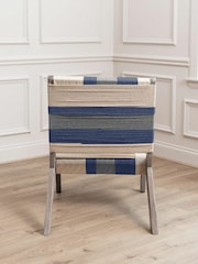 Voyage Maison Blue Ballari Geometric Boho Chair - Image 4 of 4