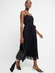 Платье миди с плиссировкой и оборками River Island - Изображение 1 из 4