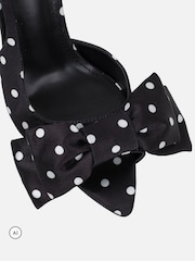 Noir - Simmi London Toppaz Bow Detail Slingback Sandals - Image 4 de 4