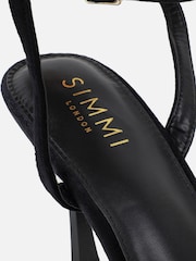 Simmi London Black Vaughn Court Shoes - Image 3 of 4