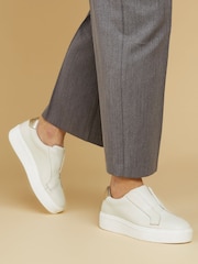 Белый - Jones Bootmaker Fernanda Leather Trainers - Изображение 1 из 6