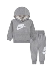 Szary - Nike Infant Club Fleece Tracksuit - Image 2 of 5