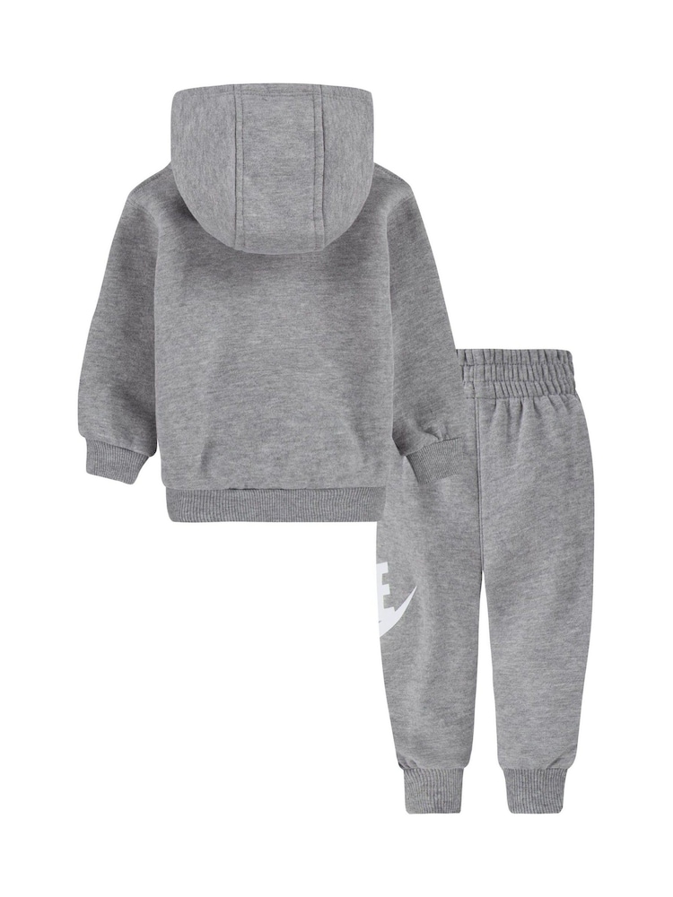 Nike Grey Infant Club Fleece Tracksuit - Image 3 of 5