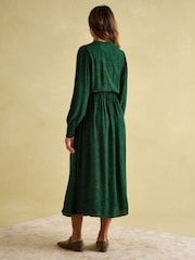 Joules Elena Green Paisley Button Down Maxi Dress - Image 2 of 6